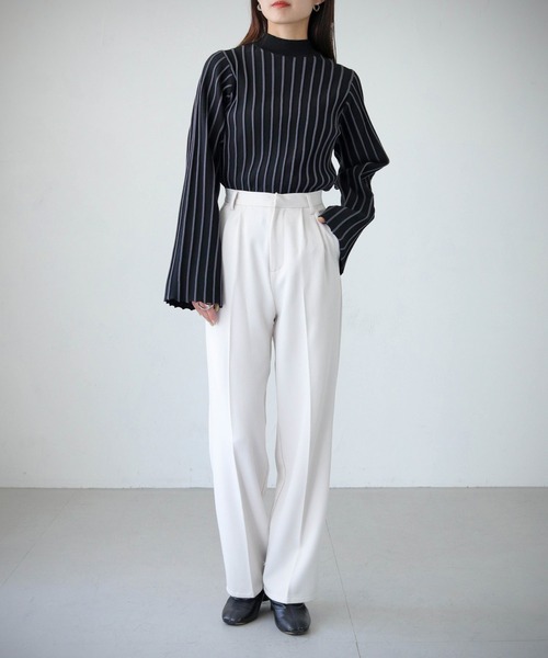 cheriella（シェリエラ）の「【cheriella】ストライプハイネックニット