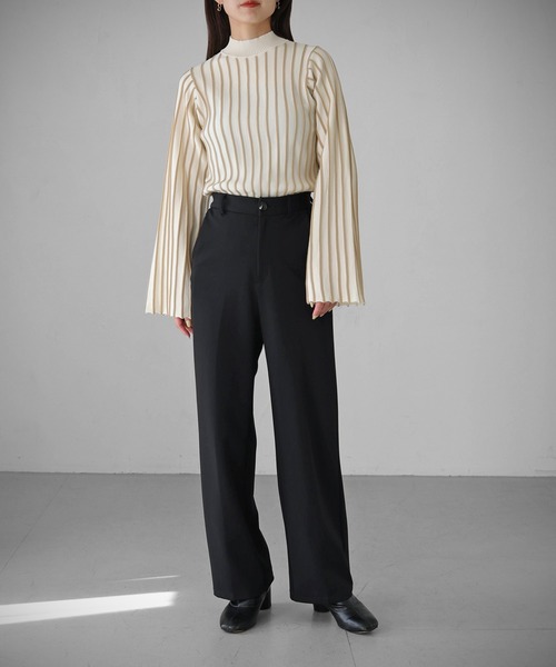 cheriella（シェリエラ）の「【cheriella】ストライプハイネックニット