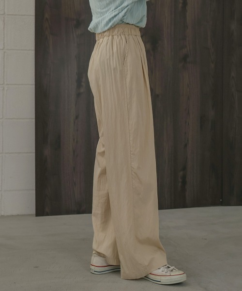 Bab（バブ）の「【サイズ展開あり】セミワイドナイロンパンツ（その他パンツ・レディース・グレイッシュベージュ/アイボリー/ブラック/イエロー/ピンク・L/M/S）」の11枚目の写真