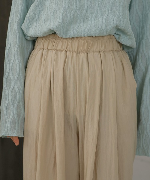 Bab（バブ）の「【サイズ展開あり】セミワイドナイロンパンツ（その他パンツ・レディース・グレイッシュベージュ/アイボリー/ブラック/イエロー/ピンク・L/M/S）」の15枚目の写真