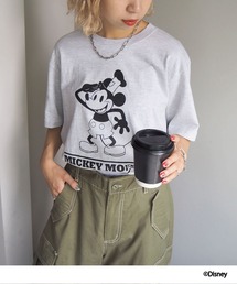 【DISNEY/ディズニー】ミッキーマウス/プリントロゴTシャツ