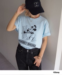 【DISNEY/ディズニー】ミッキーマウス/プリントロゴTシャツ