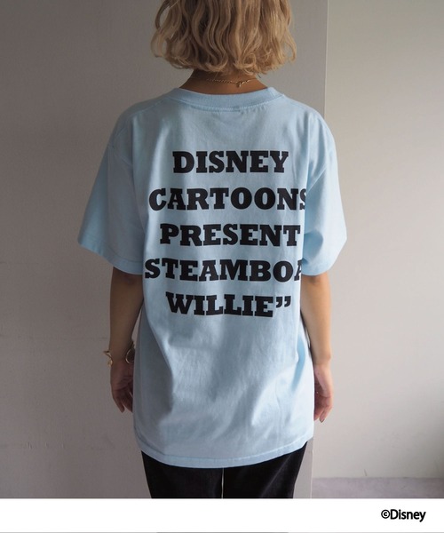 WCJ ミッキーマウスプリント ターコイズTシャツ Disney / TEE（ミッキー）【WCJ-GC-050PUR01】 | WCJ OFFIC