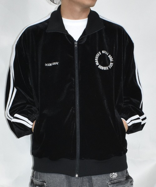DOUBLE STEAL(ダブルスティール)の「ベロア トラックJKT(ブルゾン・メンズ・ネイビー/ブラック・MEDIUM/LARGE/X-LARGE)」の12枚目の写真