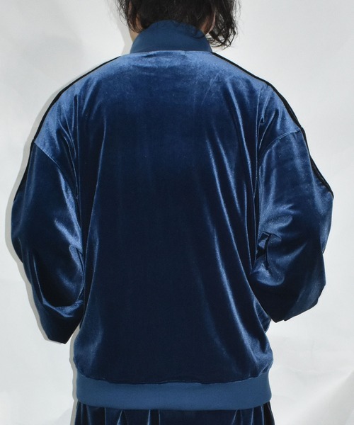 DOUBLE STEAL(ダブルスティール)の「ベロア トラックJKT(ブルゾン・メンズ・ネイビー/ブラック・MEDIUM/LARGE/X-LARGE)」の15枚目の写真