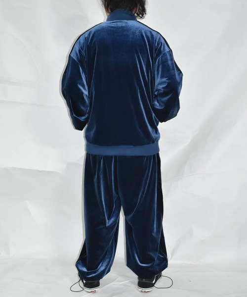 DOUBLE STEAL(ダブルスティール)の「ベロア トラックJKT(ブルゾン・メンズ・ネイビー/ブラック・MEDIUM/LARGE/X-LARGE)」の16枚目の写真