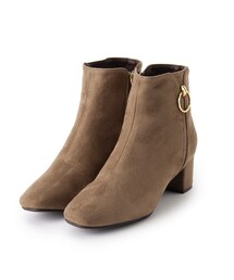 grove | きらりとゆれるメタルリングが上品な印象のショートブーツ【人間工学】(ブーツ)