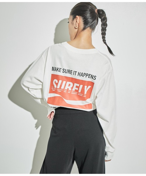 ANAP(アナップ)の「4パターングラフィックロングスリーブTシャツ(Tシャツ/カットソー・レディース・ライトグレー/ブルー/ホワイト/スミクロ・FREE)」の2枚目の写真