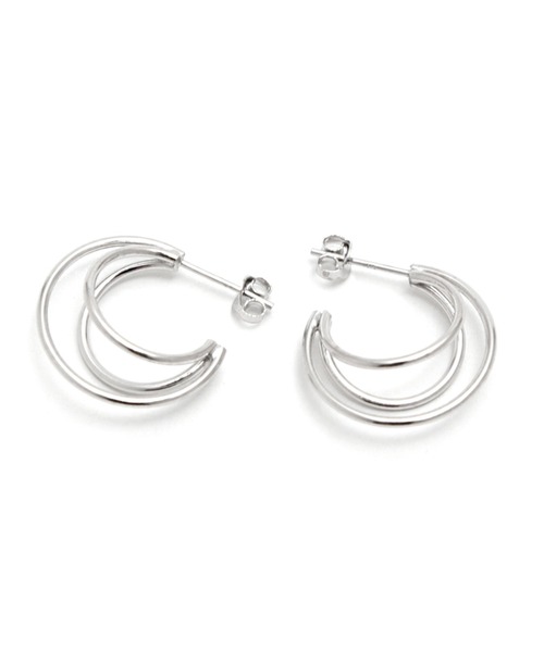 YArKA（ヤーカ）の「【YArKA/ヤーカ】crescent moon motif earing(pierce)[MIDZU3] / 三日月モチーフピアス（ピアス（両耳用）・レディース・シルバー・FREE）」の9枚目の写真