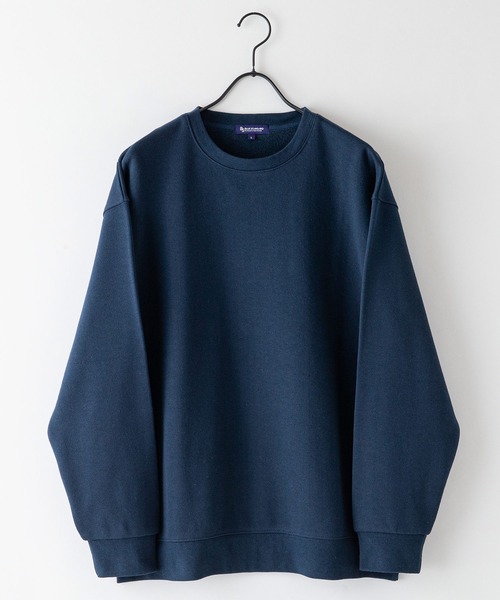 Blue Standard （ブルースタンダード）の「【BLUE STANDARD/ブルースタンダード】ヘビーウェイト　 裏起毛　クルーネック　スウェット　トレーナー（スウェット・メンズ・グレー/ブラック/ネイビー/ホワイト・MEDIUM/LARGE/X-LARGE）」の8枚目の写真