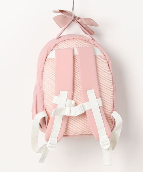 petit main（プティマイン）の「シフォンフリルリュック（エコバッグ/サブバッグ・キッズ・ライトピンク/ライトグレー/ネイビー・M/S）」の4枚目の写真