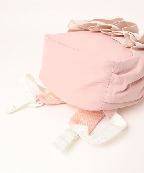 petit main（プティマイン）の「シフォンフリルリュック（エコバッグ/サブバッグ・キッズ・ライトピンク/ライトグレー/ネイビー・M/S）」の5枚目の写真