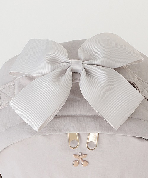 petit main（プティマイン）の「シフォンフリルリュック（エコバッグ/サブバッグ・キッズ・ライトピンク/ライトグレー/ネイビー・M/S）」の10枚目の写真