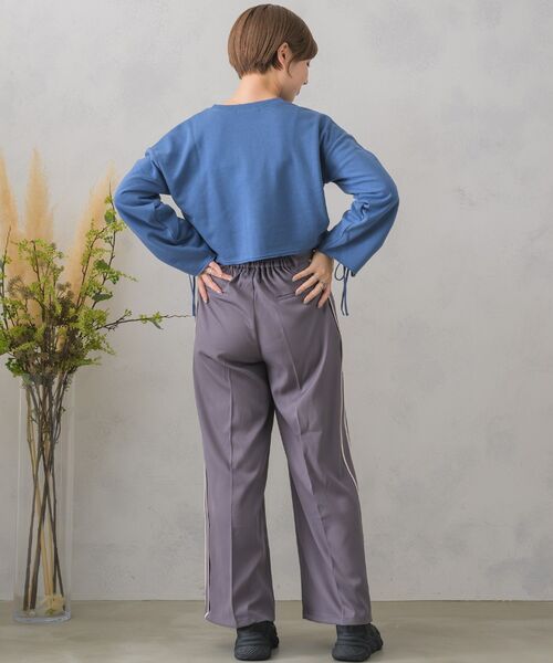 RETRO GIRL（レトロガール）の「サイドラインワイドPT（その他パンツ・レディース・ライトグレー/ナチュラル/ブラック・FREE）」の8枚目の写真