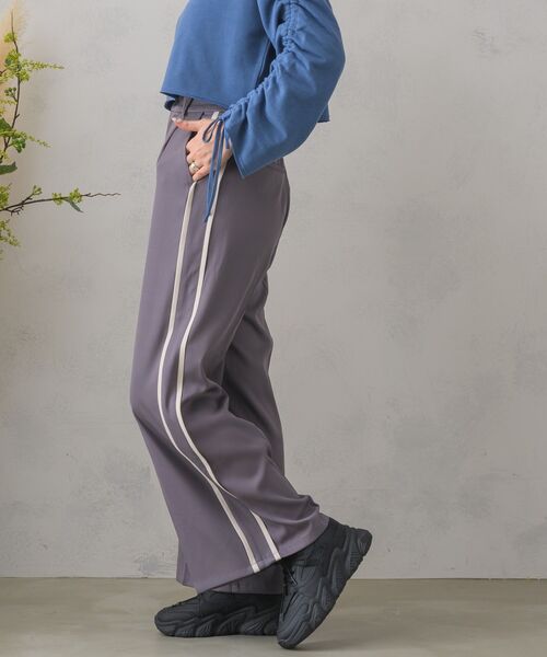 RETRO GIRL（レトロガール）の「サイドラインワイドPT（その他パンツ・レディース・ライトグレー/ナチュラル/ブラック・FREE）」の10枚目の写真