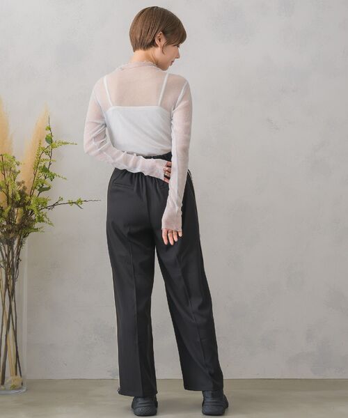 RETRO GIRL（レトロガール）の「サイドラインワイドPT（その他パンツ・レディース・ライトグレー/ナチュラル/ブラック・FREE）」の22枚目の写真