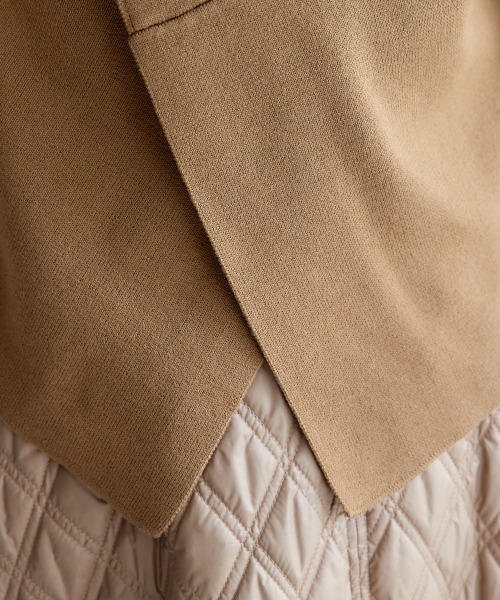 miclat（ミクラ）の「大きいサイズ　バッククロスニットベスト　miclat（ベスト・レディース・キャメル/ブラック・3L～4L/L～LL）」の18枚目の写真