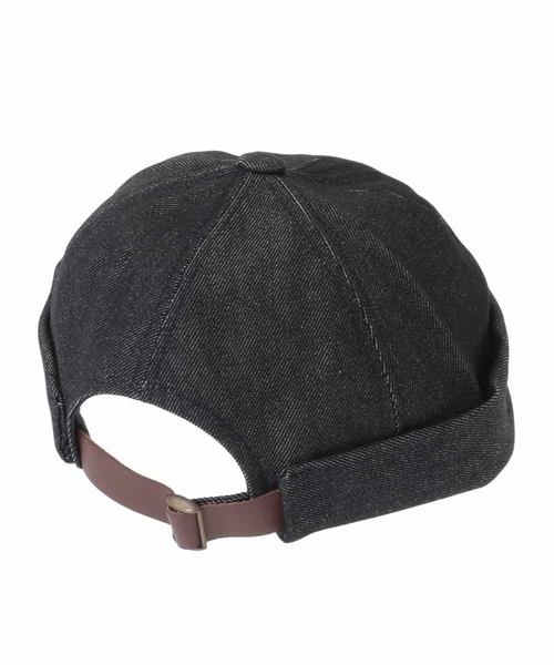 a.v.v（アーヴェヴェ）の「デニムフィッシャーCAP（ハンチング/ベレー帽・メンズ・ブラック・46）」の5枚目の写真