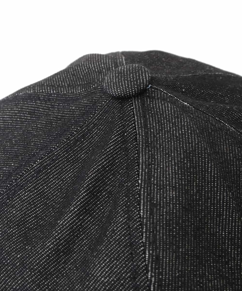 a.v.v（アーヴェヴェ）の「デニムフィッシャーCAP（ハンチング/ベレー帽・メンズ・ブラック・46）」の6枚目の写真