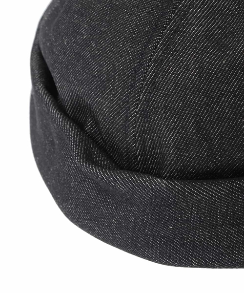 a.v.v（アーヴェヴェ）の「デニムフィッシャーCAP（ハンチング/ベレー帽・メンズ・ブラック・46）」の7枚目の写真