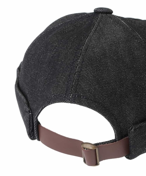 a.v.v（アーヴェヴェ）の「デニムフィッシャーCAP（ハンチング/ベレー帽・メンズ・ブラック・46）」の8枚目の写真