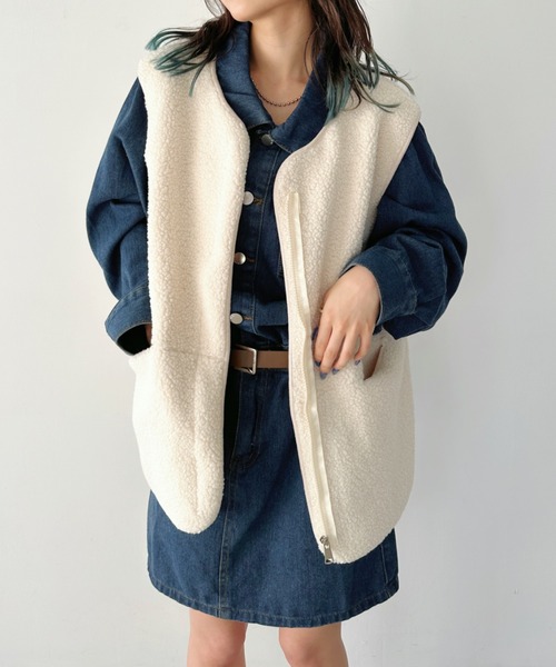 CLEA(クレア)の「【ベルト付き】ショート丈デニムワンピース(ワンピース・レディース・ブルー・M)」の16枚目の写真