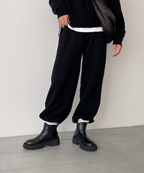 CANAL JEAN(キャナルジーン)の「El mar ニットフーディーセットアップ(セットアップ・レディース・ブラック/グレー・ONE SIZE)」の14枚目の写真