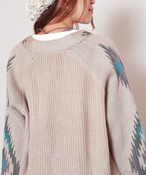 チャイハネ（チャイハネ）の「【チャイハネ】テアネフリンジニットカーディガン（カーディガン/ボレロ・レディース・ブラック/ベージュ/グリーン・FREE）」の12枚目の写真