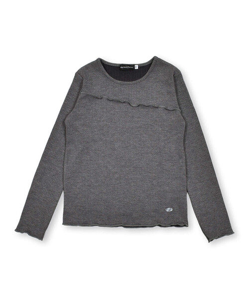 BeBe Petits Pois Vert（ベベプチポワヴェール）の「【店舗限定】リブメロウポイントトップス(95~150cm)（Tシャツ/カットソー・キッズ・ホワイト/ブラック/グレー・130cm/110cm/95cm/140cm/100cm/150cm/120cm）」の21枚目の写真