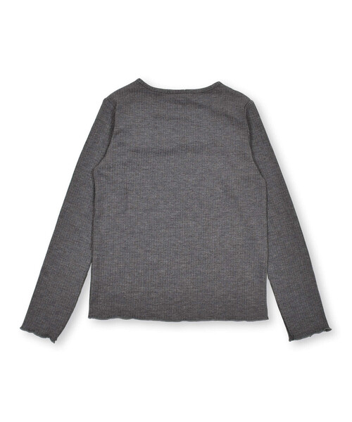 BeBe Petits Pois Vert（ベベプチポワヴェール）の「【店舗限定】リブメロウポイントトップス(95~150cm)（Tシャツ/カットソー・キッズ・ホワイト/ブラック/グレー・130cm/110cm/95cm/140cm/100cm/150cm/120cm）」の22枚目の写真