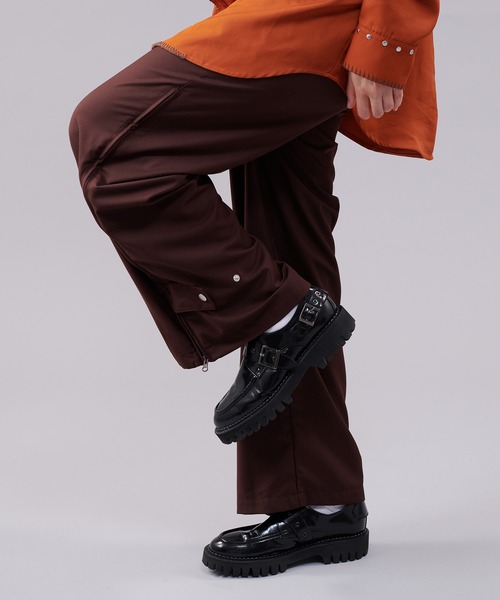 ONCILY(オンシェリー)の「SIDE ZIP 2WAY PANTS / サイドジップ2WAYパンツ(その他パンツ・メンズ・チャコールグレー/ブラウン・MEDIUM/SMALL/LARGE)」の18枚目の写真