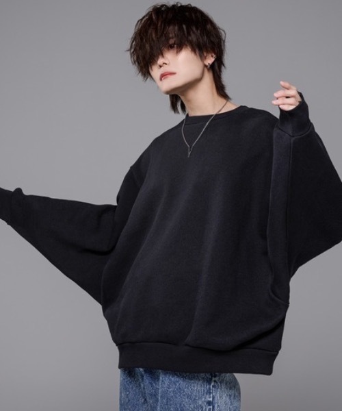 ADRER(アドラー)の「super heavy weight dolman sweat / スーパーヘビーウェイトドルマンスウェット(スウェット・メンズ・ブラック/サックスブルー/ダークグレー/ベージュ/ホワイト/ライトグレー・X-SMALL/SMALL/MEDIUM/LARGE)」の22枚目の写真