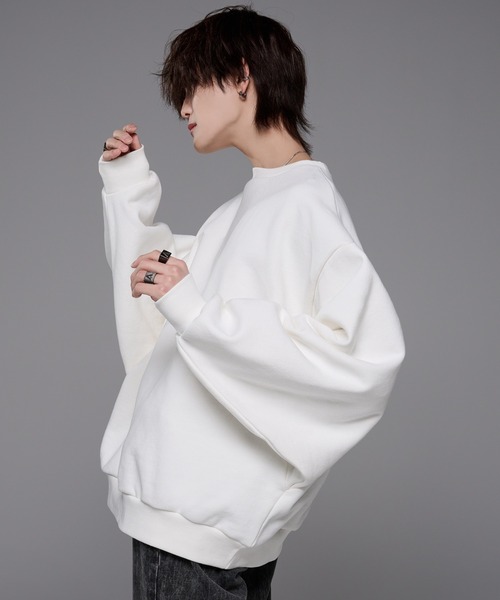 ADRER(アドラー)の「super heavy weight dolman sweat / スーパーヘビーウェイトドルマンスウェット(スウェット・メンズ・ブラック/サックスブルー/ダークグレー/ベージュ/ホワイト/ライトグレー・X-SMALL/SMALL/MEDIUM/LARGE)」の20枚目の写真