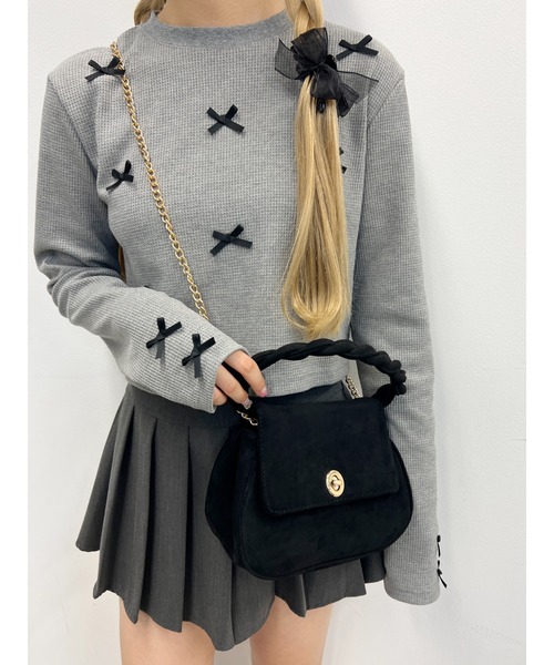 PHILLY（フィリー）の「【PHILLY】スウェードタッチハンドバッグ（ハンドバッグ・レディース・ブラック・FREE）」の8枚目の写真