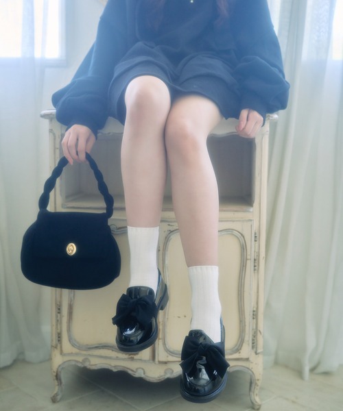 PHILLY（フィリー）の「【PHILLY】スウェードタッチハンドバッグ（ハンドバッグ・レディース・ブラック・FREE）」の2枚目の写真