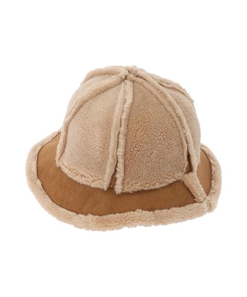 Samansa Mos2（サマンサ モスモス）の「フェイクムートンハット（ハット・レディース・オフホワイト/ベージュ・F）」の8枚目の写真