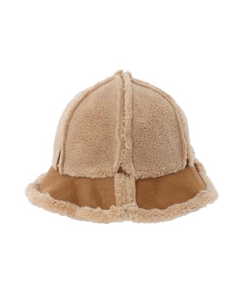 Samansa Mos2（サマンサ モスモス）の「フェイクムートンハット（ハット・レディース・オフホワイト/ベージュ・F）」の9枚目の写真