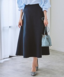 nissen | 【ふんわりモチモチ素材】ミディー丈ニットフレアスカート(スカート)