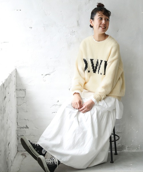 O.W.Nのざっくり編みニット（ニット/セーター）｜soulberry（ソウル