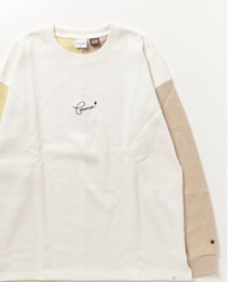 CONVERSE（コンバース）の「CONVERSE/コンバース USAコットン フロント バックプリント 切替 ロンT レディース メンズ（Tシャツ/カットソー）」