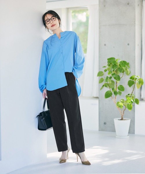 coca(coca)(コカ)の「裏起毛ジョーゼットテーパードパンツ(その他パンツ・レディース・アイボリー/ブラック・L/M/S)」の10枚目の写真