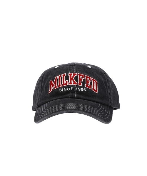 MILKFED.(ミルクフェド)の「WASHED COLLEGE LOGO CAP(キャップ・レディース・ブルー/バーガンディー/チャコール・ONE SIZE)」の6枚目の写真
