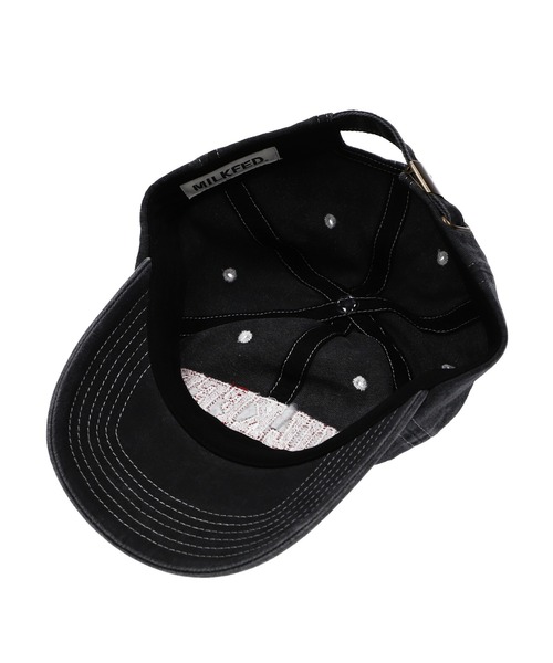 MILKFED.(ミルクフェド)の「WASHED COLLEGE LOGO CAP(キャップ・レディース・ブルー/バーガンディー/チャコール・ONE SIZE)」の10枚目の写真