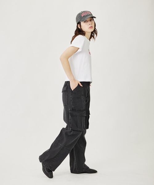 MILKFED.(ミルクフェド)の「WASHED COLLEGE LOGO CAP(キャップ・レディース・ブルー/バーガンディー/チャコール・ONE SIZE)」の4枚目の写真