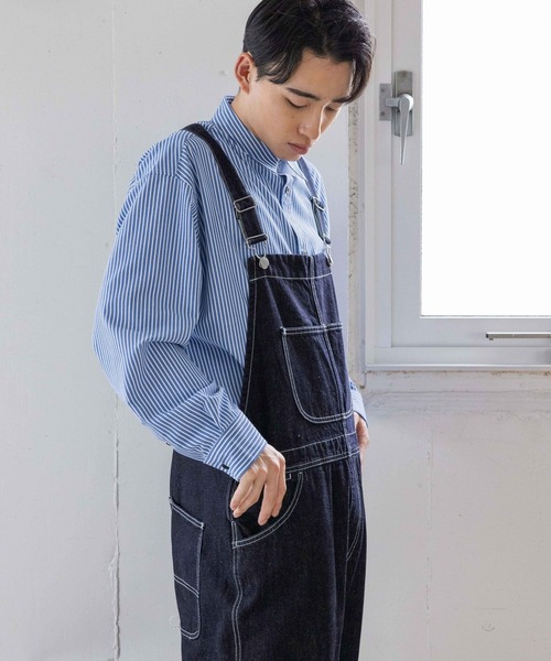 LOWRYS FARM(ローリーズファーム)の「デニムオーバーオール 991585(サロペット/オーバーオール・メンズ・ワンウォッシュ・MEDIUM/LARGE)」の4枚目の写真