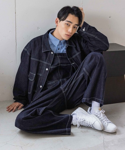 LOWRYS FARM(ローリーズファーム)の「デニムオーバーオール 991585(サロペット/オーバーオール・メンズ・ワンウォッシュ・MEDIUM/LARGE)」の8枚目の写真