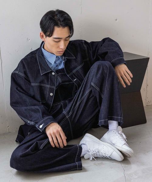 LOWRYS FARM(ローリーズファーム)の「デニムオーバーオール 991585(サロペット/オーバーオール・メンズ・ワンウォッシュ・MEDIUM/LARGE)」の10枚目の写真