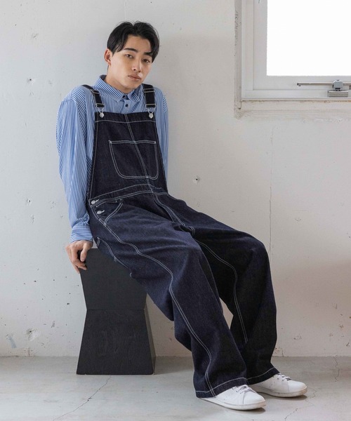 LOWRYS FARM(ローリーズファーム)の「デニムオーバーオール 991585(サロペット/オーバーオール・メンズ・ワンウォッシュ・MEDIUM/LARGE)」の13枚目の写真
