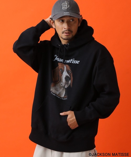 JACKSON MATISSE（ジャクソンマティス）の「【JACKSON MATISSE（ジャクソンマティス）×BAYFLOW】アソートプリントフーディー（パーカー・メンズ・ブラック/レッド/オフホワイト・LARGE/MEDIUM）」の12枚目の写真