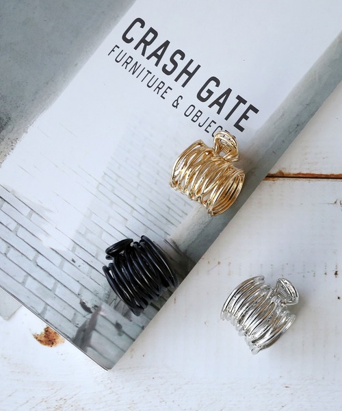 colleca la（コレカラ）の「コイルタイトポニーバンスクリップ（バレッタ/ヘアクリップ・レディース・ブラック/ゴールド/シルバー・ﾌﾘ-）」の6枚目の写真